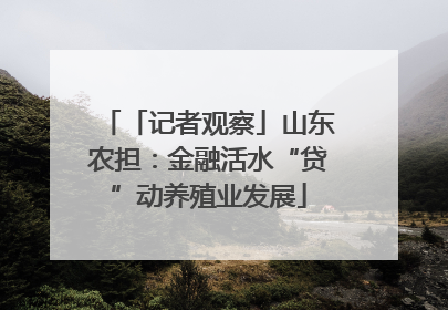 「记者观察」山东农担：金融活水“贷”动养殖业发展
