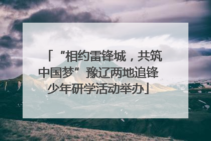“相约雷锋城，共筑中国梦”豫辽两地追锋少年研学活动举办