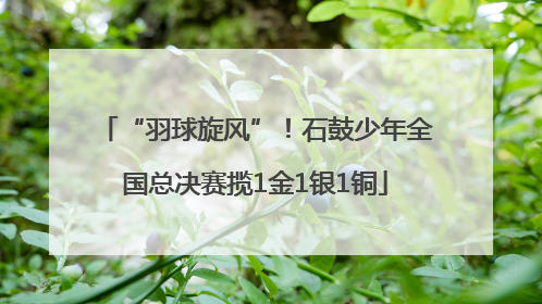 “羽球旋风”！石鼓少年全国总决赛揽1金1银1铜