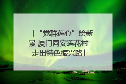 “党群莲心”绘新景 厦门同安莲花村走出特色振兴路