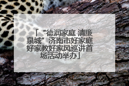 “德润家庭 清廉泉城”济南市好家庭好家教好家风巡讲首场活动举办