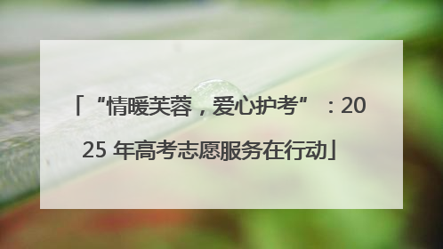“情暖芙蓉，爱心护考”：2025 年高考志愿服务在行动