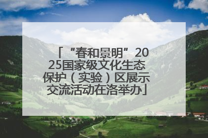 “春和景明”2025国家级文化生态保护（实验）区展示交流活动在洛举办