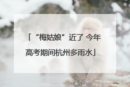 “梅姑娘”近了 今年高考期间杭州多雨水