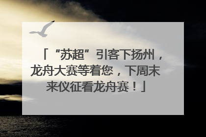 “苏超”引客下扬州，龙舟大赛等着您，下周末来仪征看龙舟赛！