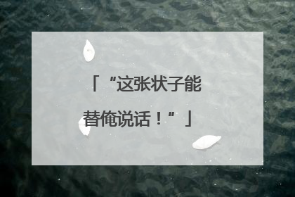 “这张状子能替俺说话！”