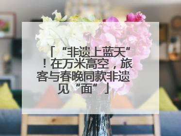 “非遗上蓝天”！在万米高空，旅客与春晚同款非遗见“面”