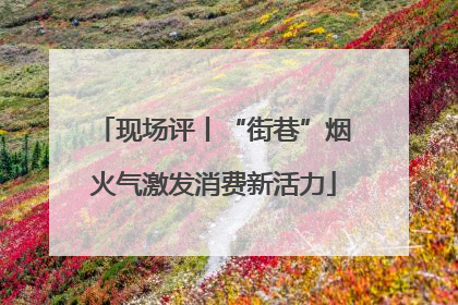现场评丨“街巷”烟火气激发消费新活力