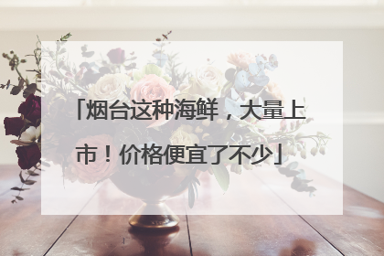 烟台这种海鲜，大量上市！价格便宜了不少