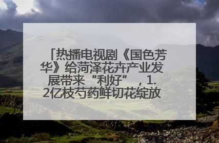 热播电视剧《国色芳华》给菏泽花卉产业发展带来“利好”，1.2亿枝芍药鲜切花绽放“国色芳华”