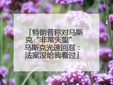 特朗普称对马斯克“非常失望” 马斯克光速回怼：法案没给我看过