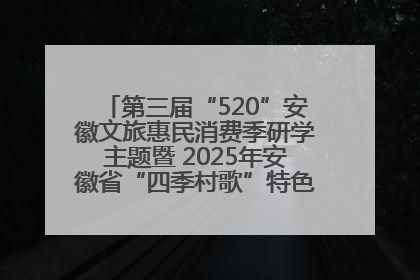 第三届“520”安徽文旅惠民消费季研学主题暨 2025年安徽省“四季村歌”特色展演燃动池州