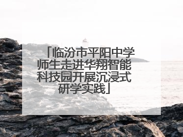 临汾市平阳中学师生走进华翔智能科技园开展沉浸式研学实践