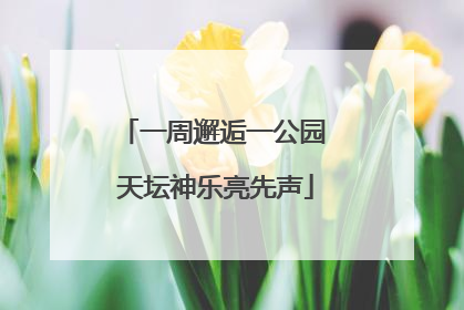 一周邂逅一公园 天坛神乐亮先声