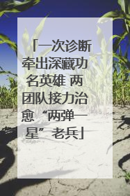 一次诊断牵出深藏功名英雄 两团队接力治愈“两弹一星”老兵