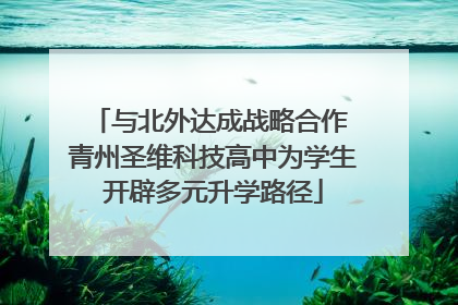 与北外达成战略合作 青州圣维科技高中为学生开辟多元升学路径