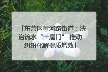 东营区黄河路街道：法治流水“一扇门” 推动纠纷化解提质增效