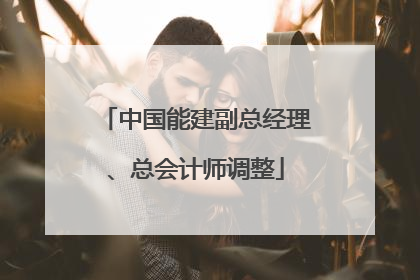 中国能建副总经理、总会计师调整