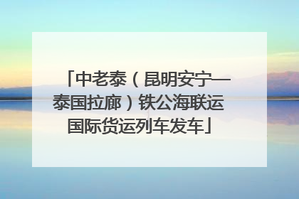 中老泰（昆明安宁—泰国拉廊）铁公海联运国际货运列车发车