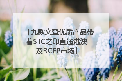 九款文登优质产品带着STC之印直通港澳及RCEP市场