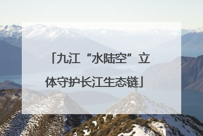 九江“水陆空”立体守护长江生态链