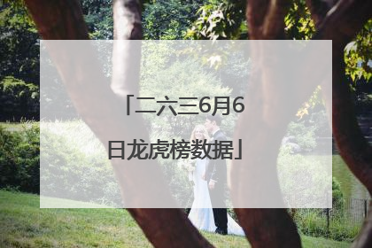 二六三6月6日龙虎榜数据