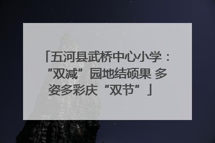 五河县武桥中心小学：“双减”园地结硕果 多姿多彩庆“双节”
