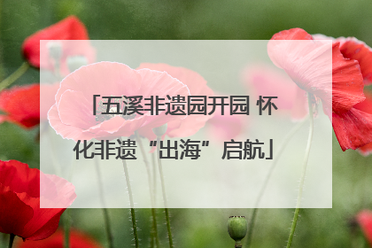 五溪非遗园开园 怀化非遗“出海”启航