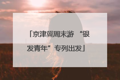 京津冀周末游 “银发青年”专列出发