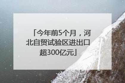 今年前5个月，河北自贸试验区进出口超300亿元