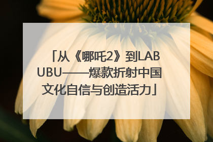 从《哪吒2》到LABUBU——爆款折射中国文化自信与创造活力