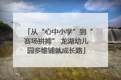 从“心中小学”到“赛场拼搏” 龙湖幼儿园多维铺就成长路
