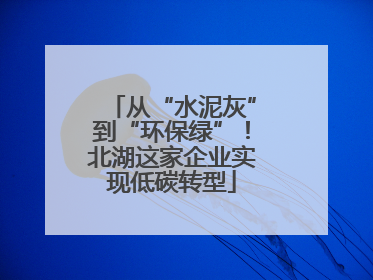 从“水泥灰”到“环保绿”！北湖这家企业实现低碳转型