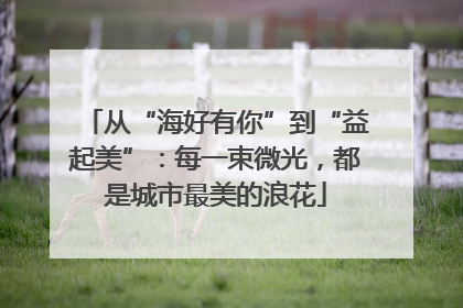 从“海好有你”到“益起美”：每一束微光，都是城市最美的浪花