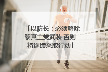 以防长：必须解除黎真主党武装 否则将继续采取行动