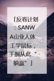 反卷计划：SANWA山业人体工学鼠标，手腕从此“躺赢”