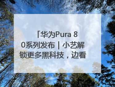 华为Pura 80系列发布｜小艺解锁更多黑科技，边看边聊边思考