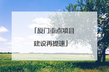 厦门重点项目建设再提速