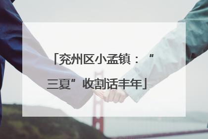 兖州区小孟镇：“三夏”收割话丰年