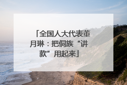 全国人大代表董月琳：把侗族“讲款”用起来