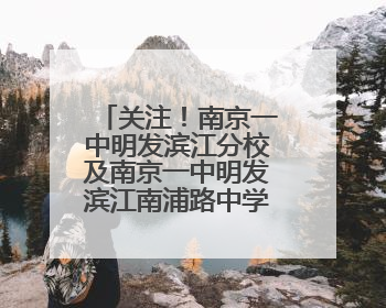 关注！南京一中明发滨江分校及南京一中明发滨江南浦路中学公开招聘