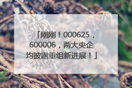 刚刚！000625，600006，两大央企均披露重组新进展！