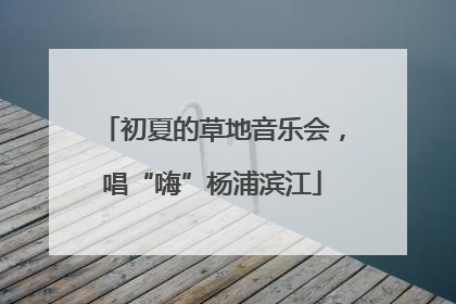 初夏的草地音乐会，唱“嗨”杨浦滨江