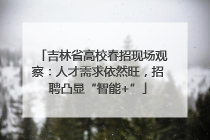 吉林省高校春招现场观察：人才需求依然旺，招聘凸显“智能+”