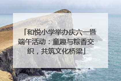 和悦小学举办庆六一暨端午活动：童趣与粽香交织，共筑文化桥梁