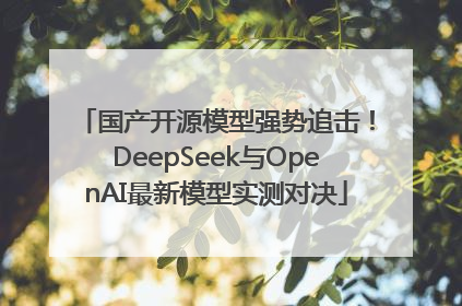 国产开源模型强势追击！DeepSeek与OpenAI最新模型实测对决