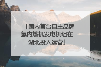 国内首台自主品牌氢内燃机发电机组在湖北投入运营