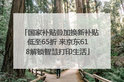 国家补贴叠加换新补贴低至65折 来京东618解锁智慧打印生活