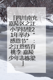 四川南充嘉陵区之江小学持续21年举办“感恩节”：之江恩情育桃李 嘉陵少年志栋梁