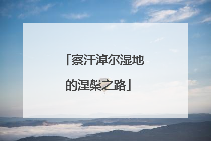 察汗淖尔湿地的涅槃之路